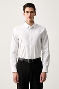 Calvin Klein koszula męska z bawełną biała gładka LV04LH105G