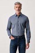Calvin Klein koszula męska z bawełną szara gładka LV04LH105G