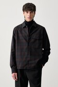 Fred Perry koszula męska bawełniana granatowa w kratkę M3321