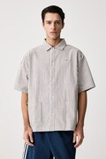 adidas Originals сорочка чоловіча з бавовною Resort бежева клітинка KW8266