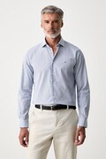 Tommy Hilfiger koszula męska bawełniana z elastanem niebieska w paski MW0MW43746