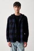 Levi's koszula męska jeansowa CLASSIC HOODED WORKER niebieska gładka 0086Q