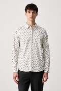 PS Paul Smith koszula męska bawełniana beżowa M2R-149T-W22793