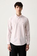 Tommy Hilfiger риза мъжка оранжева на райе MW0MW43430