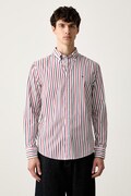 Tommy Hilfiger košeľa pánska bavlnená červená MW0MW43315
