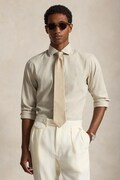 Polo Ralph Lauren koszula męska z bawełną beżowa gładka 710B22592