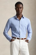 Polo Ralph Lauren camicia da uomo con cotone blu liscia 710B22592