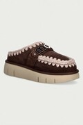 Mou papuče dámske semišové Bounce Clog Metal Logo hnedé MU.FW531001A