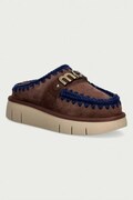 Mou papuče dámske semišové Bounce Clog Metal Logo hnedé MU.FW531001A