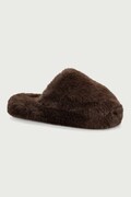 Scholl kapcie damskie FLUFFY MULE brązowe F013941019