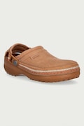 Crocs klapki damskie Classic Crafted Vegan Suede Stitch Clog brązowe 214048
