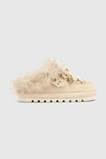 Naked Wolfe kapcie damskie zamszowe Harlow beżowe Harlow Ice Suede