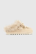 Naked Wolfe kapcie damskie zamszowe Harlow beżowe Harlow Ice Suede