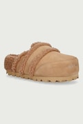 Inuikii klapki na platformie damskie zamszowe Cozy Loafer beżowe 1006.005.0011