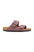 Birkenstock Arizona Suede Cushion Buckle Flip-flops Women's suede pink 1033103