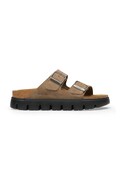 Birkenstock šľapky dámske semišové Arizona Chunky Suede Leather béžové 1033080