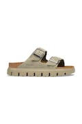 Birkenstock šľapky dámske semišové Arizona Chunky Suede Leather béžové 1032996