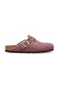 Birkenstock natikače mules za djecu od brušene kože Boston Rivets Suede Leather roze 1032897