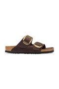 Birkenstock σαγιονάρες Γυναικεία δερμάτινες Arizona Big Buckle Oiled Leather καφέ 1032886