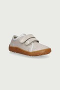 Froddo παντόφλες παιδικές δερμάτινες BAREFOOT CANVAS ασημί G1700440