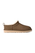 UGG papuče za muškarce od brušene kože M Classic Micro smeđe 1180190.LBNZ