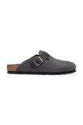 Birkenstock σαγιονάρες mules Ανδρικές σουέτ Boston Mixed Leather γκρί 1032471