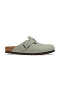 Birkenstock klapki mules skórzane Boston Oiled Leather turkusowe 1032812