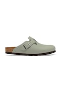 Birkenstock klapki mules skórzane Boston Oiled Leather turkusowe 1032812