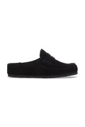 Birkenstock šľapky mules semišové Naples Wrapped Suede Leather čierne 1030795