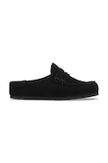 Birkenstock šľapky mules semišové Naples Wrapped Suede Leather čierne 1030795