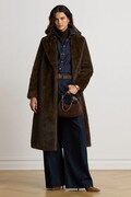 Lauren Ralph Lauren płaszcz damski brązowy 297P23467