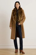 Lauren Ralph Lauren płaszcz damski z wełną brązowy 297P23450