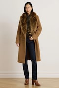 Lauren Ralph Lauren płaszcz damski z wełną brązowy 297P23450