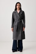 Weekend Max Mara palton pentru femei din lână WKDRESINA gri 2625016102600