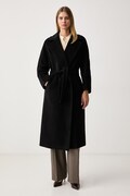 Weekend Max Mara plášť dámsky s vlnou WKDTEMPERA čierny 2625016072600