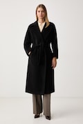 Weekend Max Mara plášť dámsky s vlnou WKDTEMPERA čierny 2625016072600