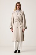 MM by Max Mara παλτό γυναικείο με βισκόζη MMLESPOSTO μπεζ 2626906037600