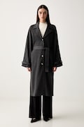 MM by Max Mara παλτό γυναικείο με βισκόζη MMLESPOSTO μαύρο 2626906037600