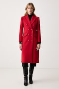 Elisabetta Franchi elegancki płaszcz damski czerwony CP00866E2