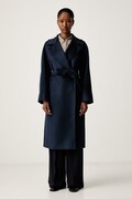 Weekend Max Mara пальто жіноче вовняне WKDRESINA темно-синє 2625016021600