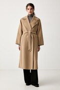 Weekend Max Mara plášť dámsky vlnený WKDOPEROSO béžový 2625016011600