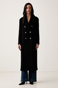 Pinko płaszcz damski z wełną czarny 107487 A3FG