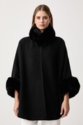 Twinset pončo za žene crno 262TO5730