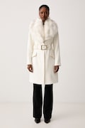 Marciano by Guess płaszcz męski z wełną NEW ALICE biały G6BL05 W4416