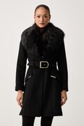 Marciano by Guess płaszcz męski z wełną NEW ALICE czarny G6BL05 W4416