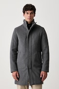 Guess płaszcz męski z dodatkiem wełny szary M6BL31 W4143