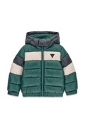 Guess prošívaná bunda dětská tyrkysová N6BL04 W4114