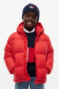 Tommy Hilfiger kurtka puchowa dziecięca czerwona KB0KB10091