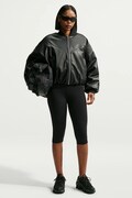 Nike Sportswear bomberka damska z imitacji skóry Therma-FIT czarna IF5903.010