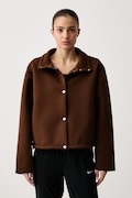 Nike Sportswear bunda oversize dámska s modalom hnedá IX7055.259
